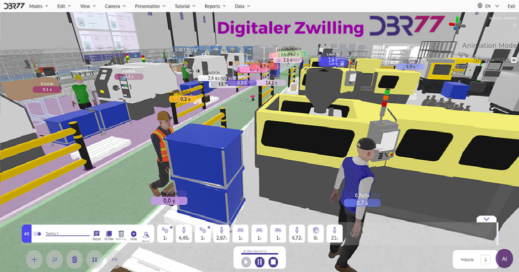 Mit der Digital Twin Software von DBR77 lassen sich Anlagen einfach digitalisieren und für Datenanalysen nutzen. Bild: DBR77 GmbH