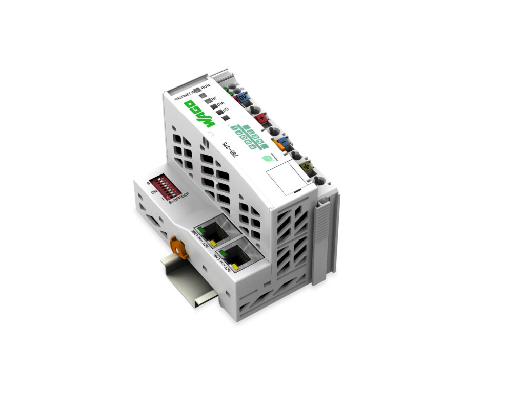 Die Feldbuskoppler Profinet IO verbinden das Wago I/O System 750 mit Profinet IO, dem industriellen Echtzeit-Ethernet-Standard für die Automatisierung. Bild: Wago GmbH & Co. KG