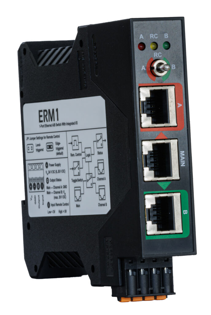 Das Umschaltmodul kann über einen Dreiwegeschalter oder mit einem 24V-Signal aktiviert werden.
Bild: Gogatec GmbH