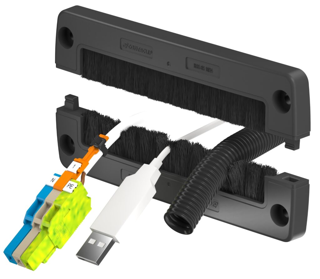Conta-Clip hat sein Angebot an KDS-Lösungen für die Kabeldurchführung erweitert. Bild: Conta-Clip Verbindungstechnik GmbH