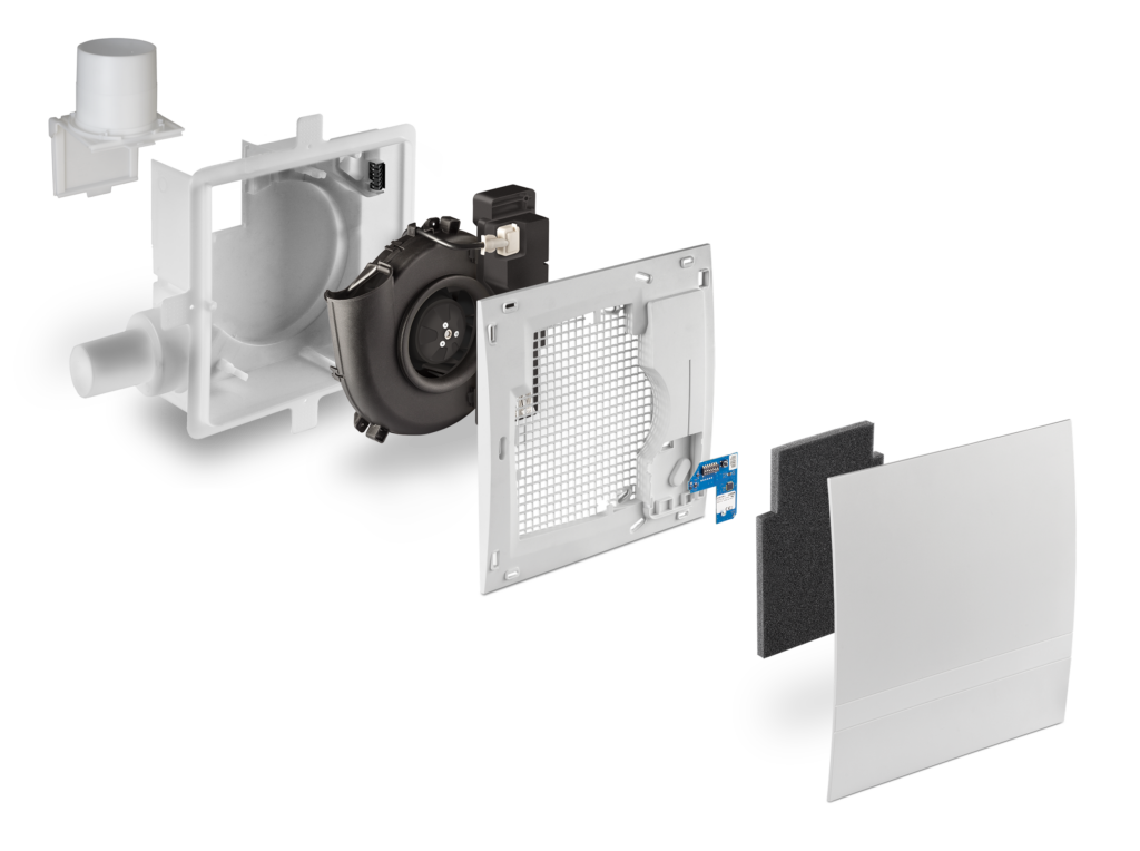 Mit dem WLAN-Modul wird der Silvento-EC-Ablüfter inteligent. Bild: Lunos L�ftungstechnik GmbH & Co. KG
