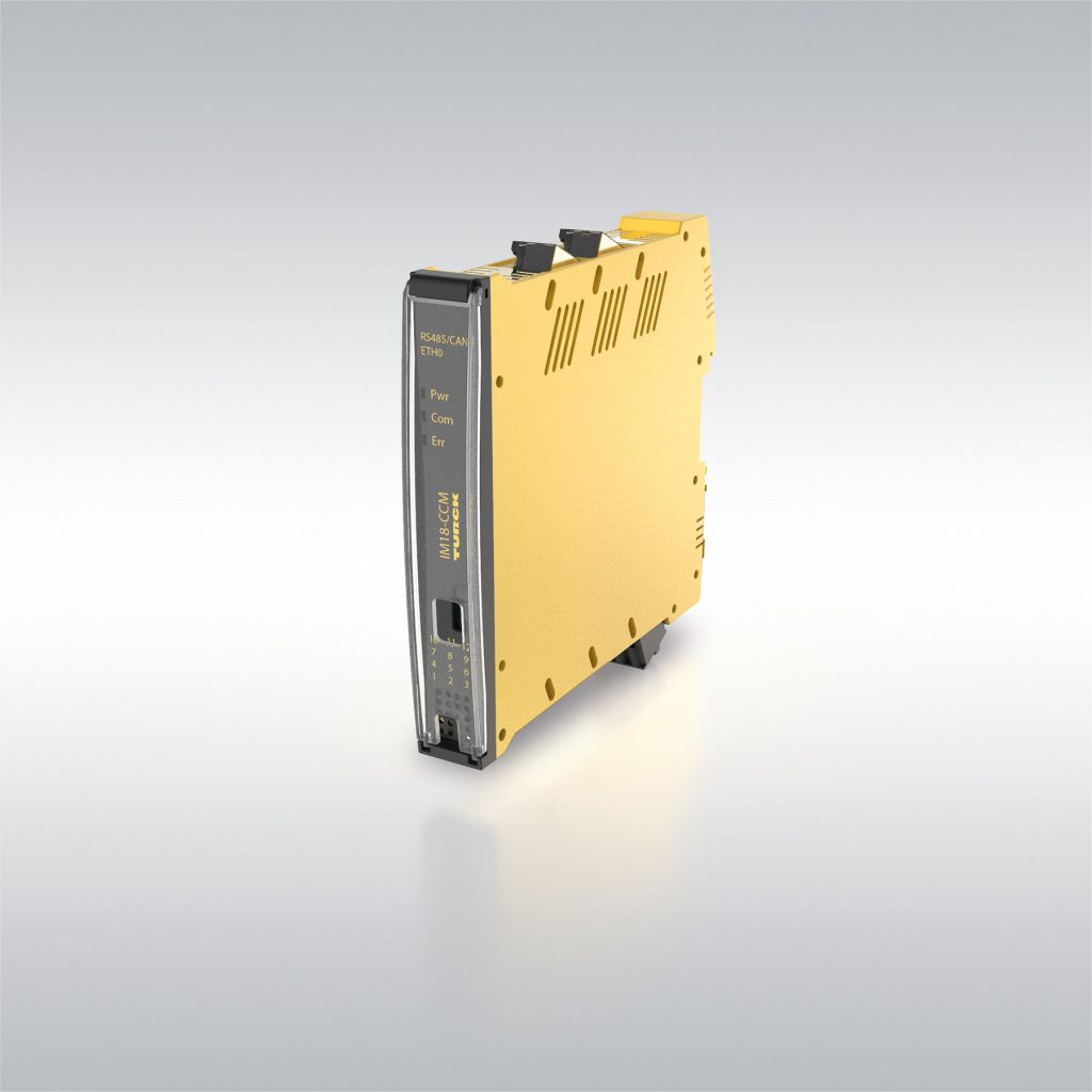 Der IM18-CCM überwacht Schaltschränke und sendet Daten per Ethernet an IT-Systeme. Bild: Hans Turck GmbH & Co. KG