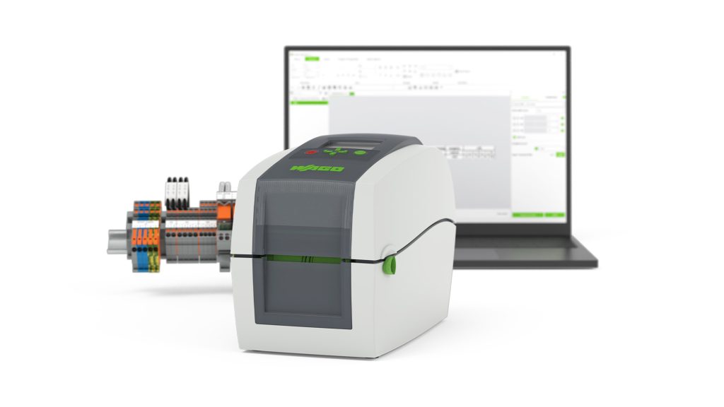 Der Wago Thermotransferdrucker druckt präzise, dauerhaft und einheitlich auf alle benötigten Materialien. Bild: Wago GmbH & Co. KG
