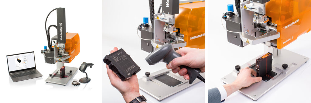 Mit dem Labeling Processing Center (LPC) von Weidmüller werden Betriebsmittelkennzeichnungen in nur wenigen Sekunden positioniert, gedruckt sowie appliziert. Bild: Weidm�ller GmbH & Co. KG