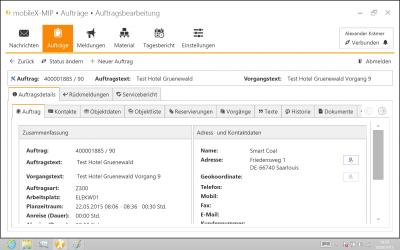 mobileX-MIP for Field Service