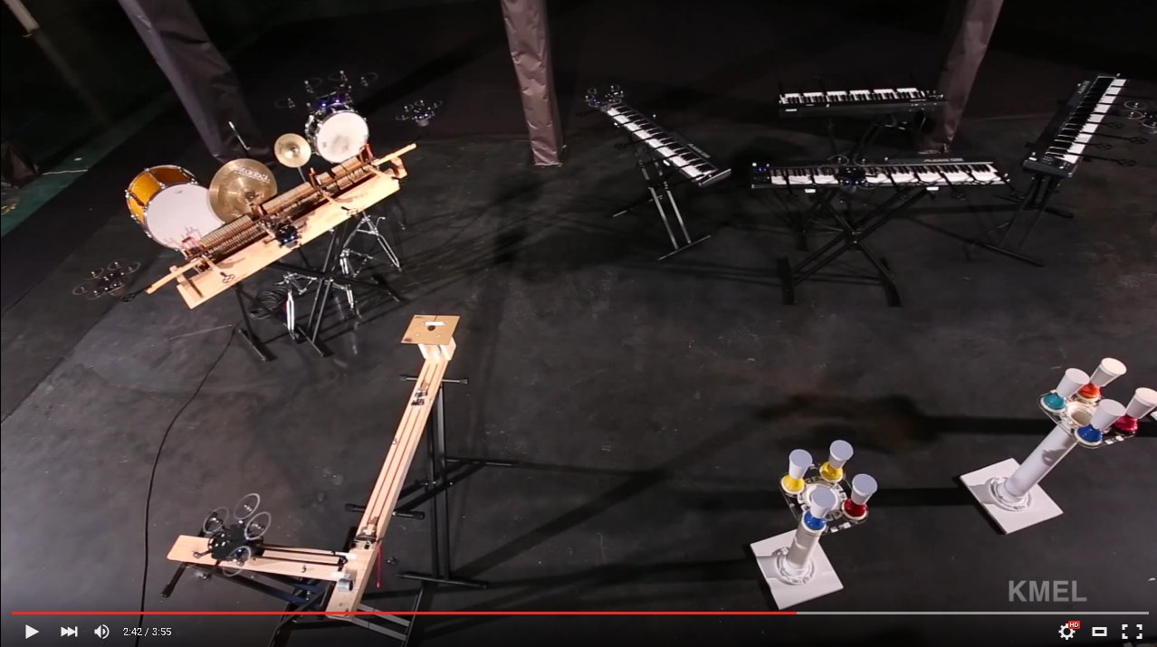Video: Musizierende, fliegende Roboter