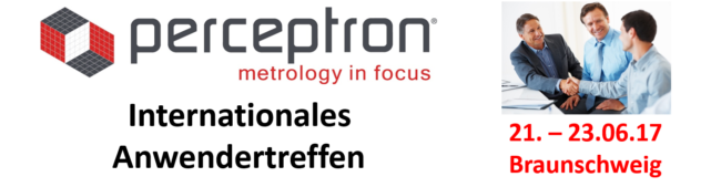 Perceptron-Anwendertreffen 2017