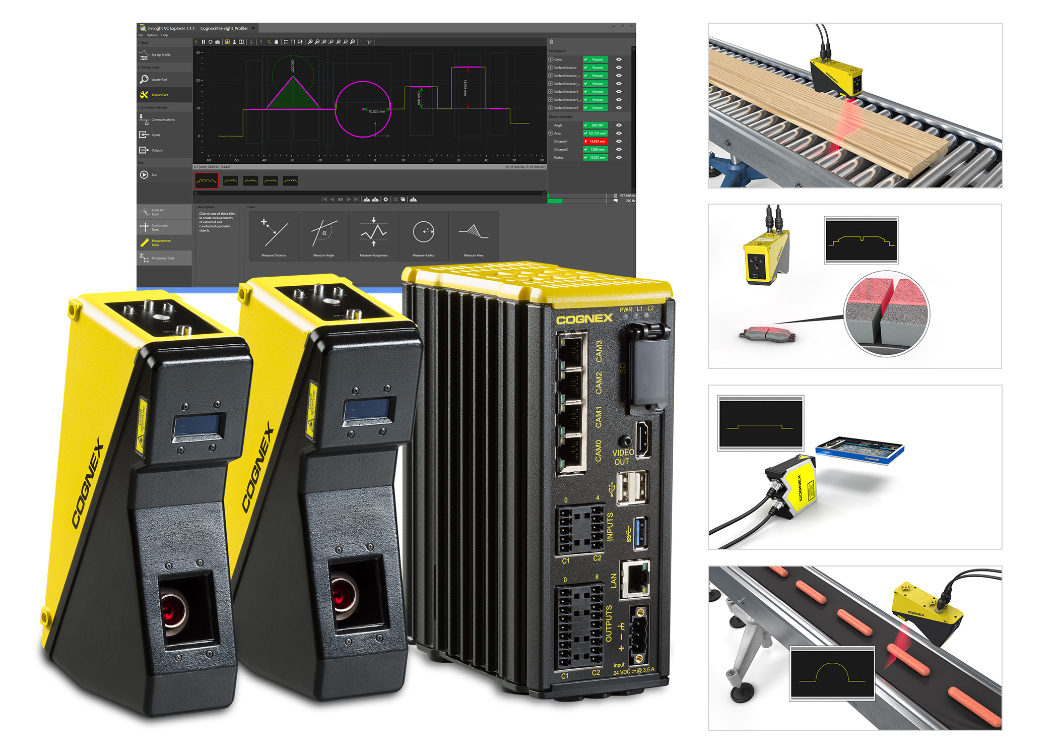 Laser-Profiler prüft Abmessungen