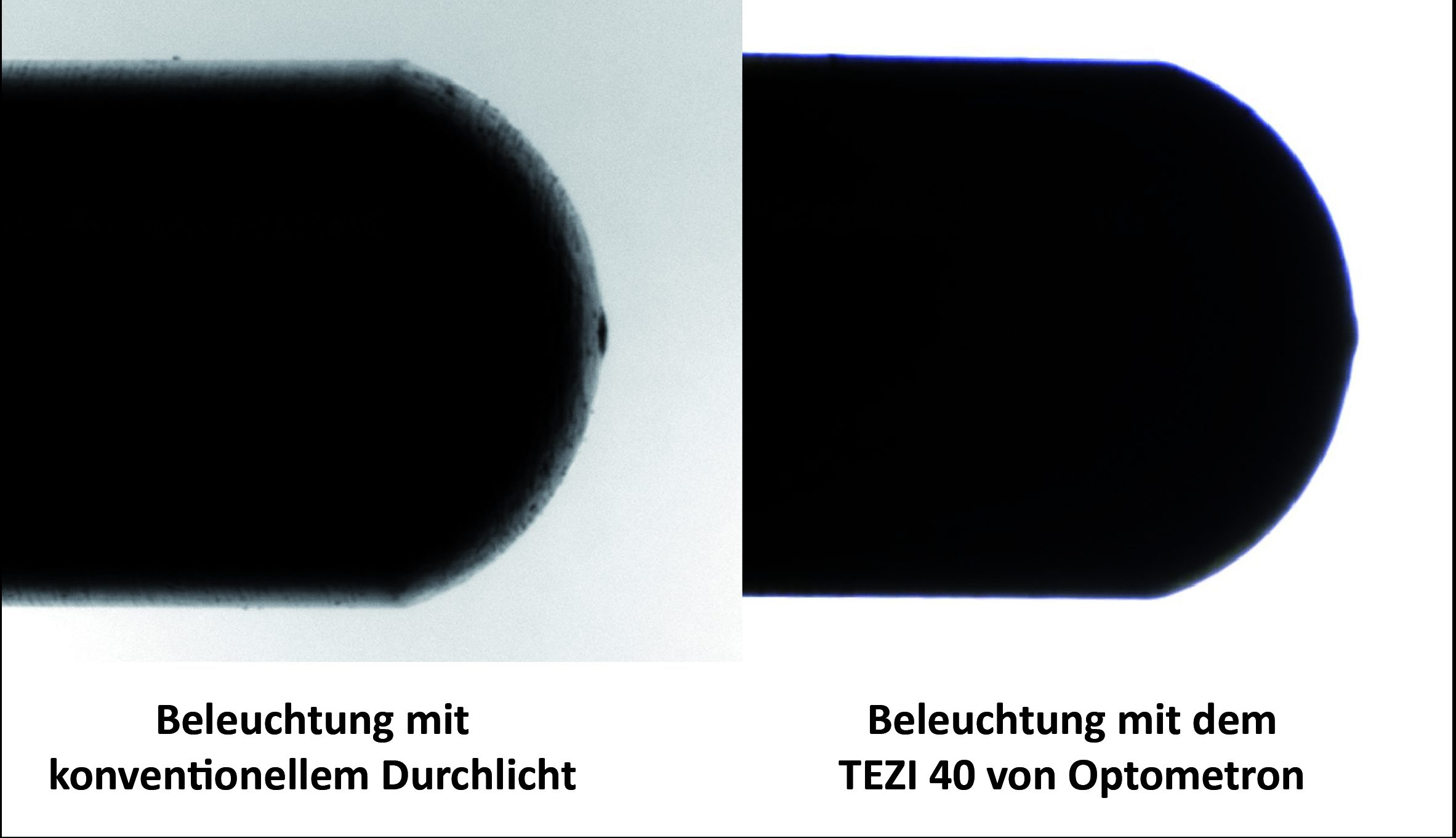 Prüfung runder Oberflächen