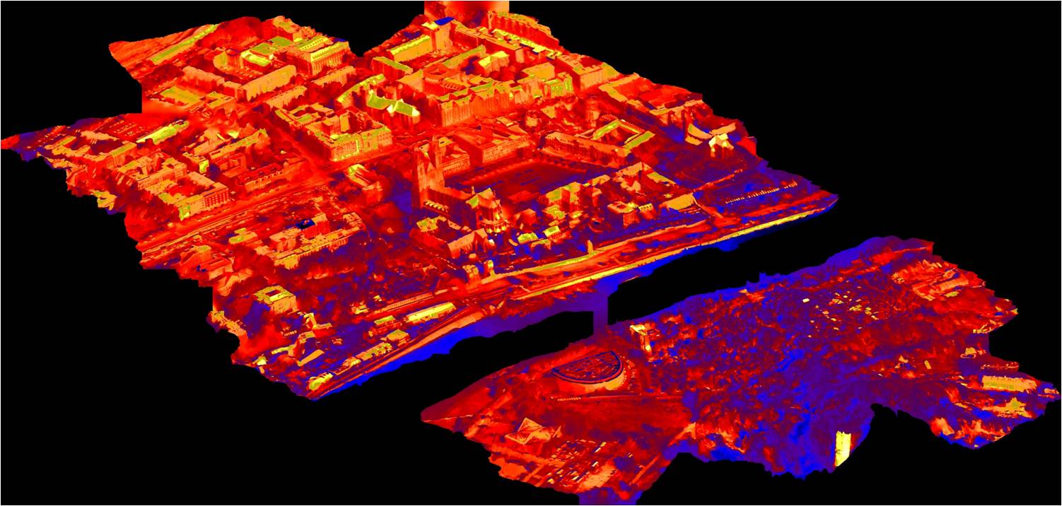 3D-Thermografie von Städten