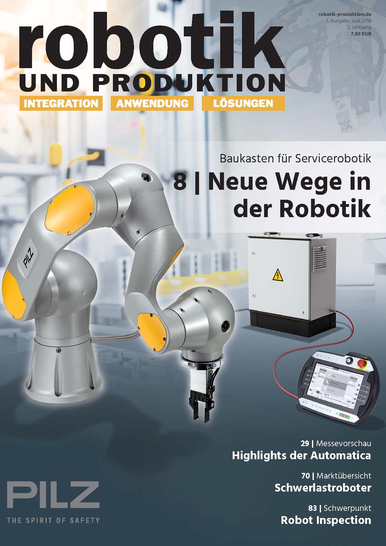 Juni-Ausgabe der Robotik und Produktion online