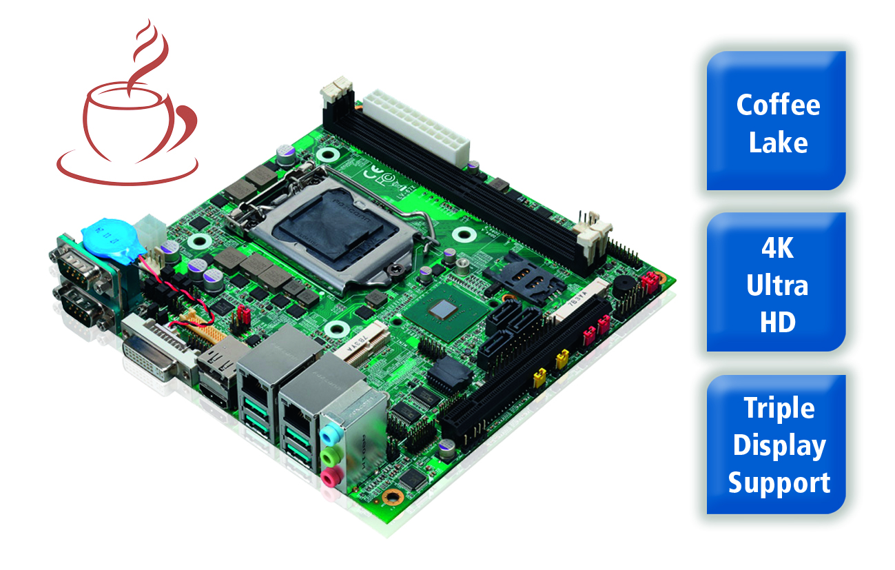 Mini-ITX-Board für Coffee-Lake-Prozessoren