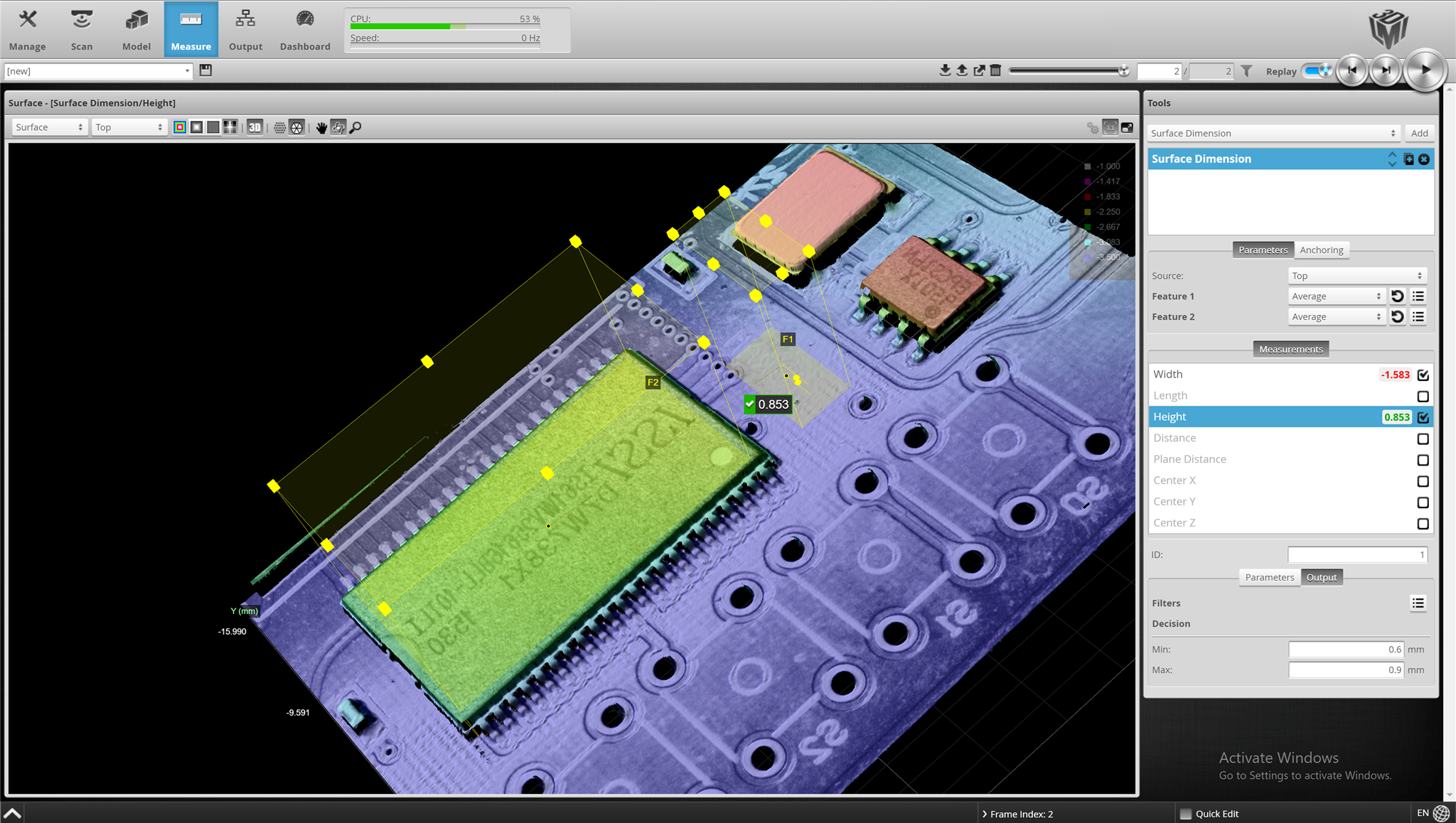 Inline 3D-Kontrolle von Kleinteilen in Produktionsgeschwindigkeit
