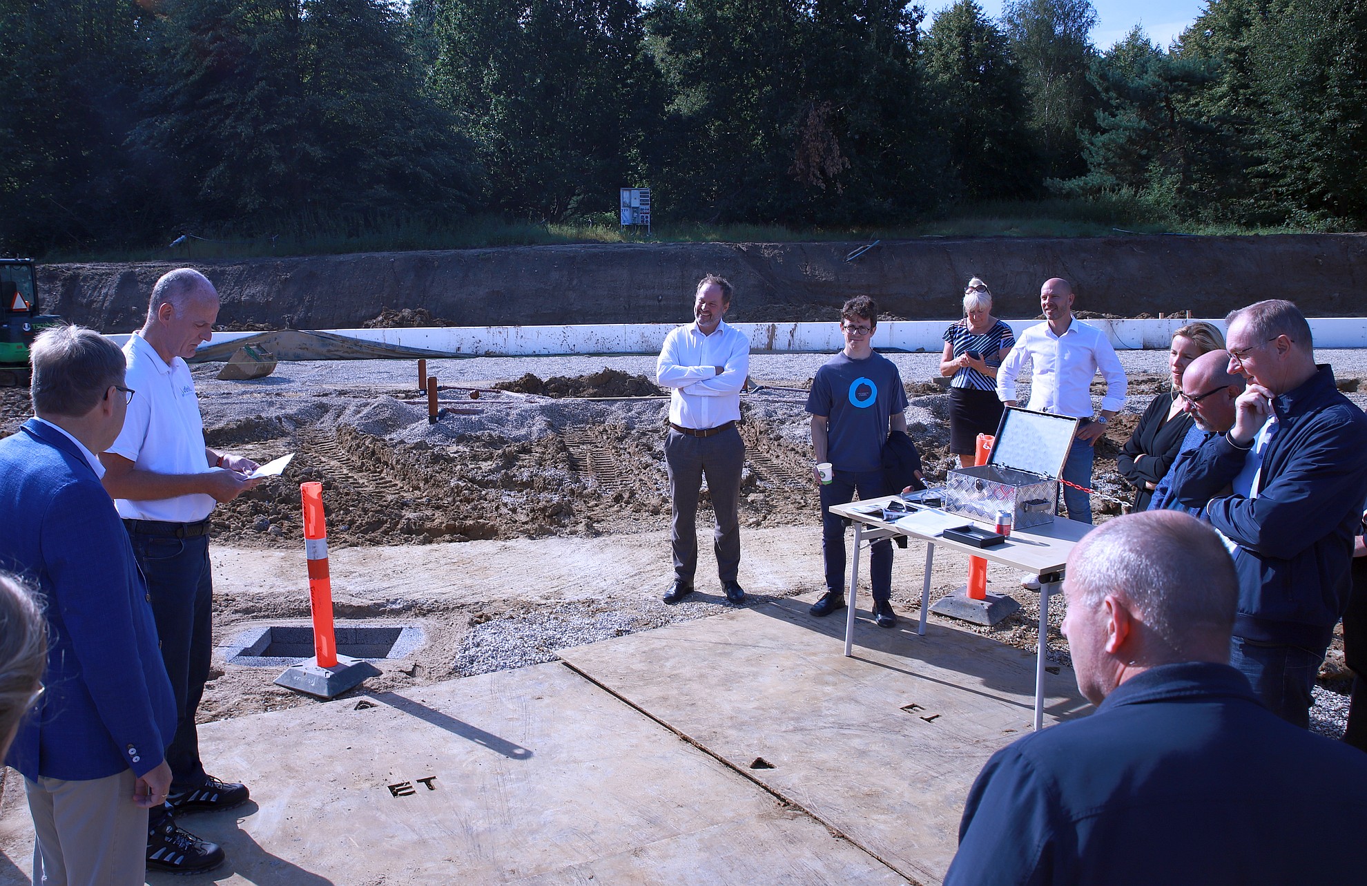 Grundsteinlegung bei Delta Optical
