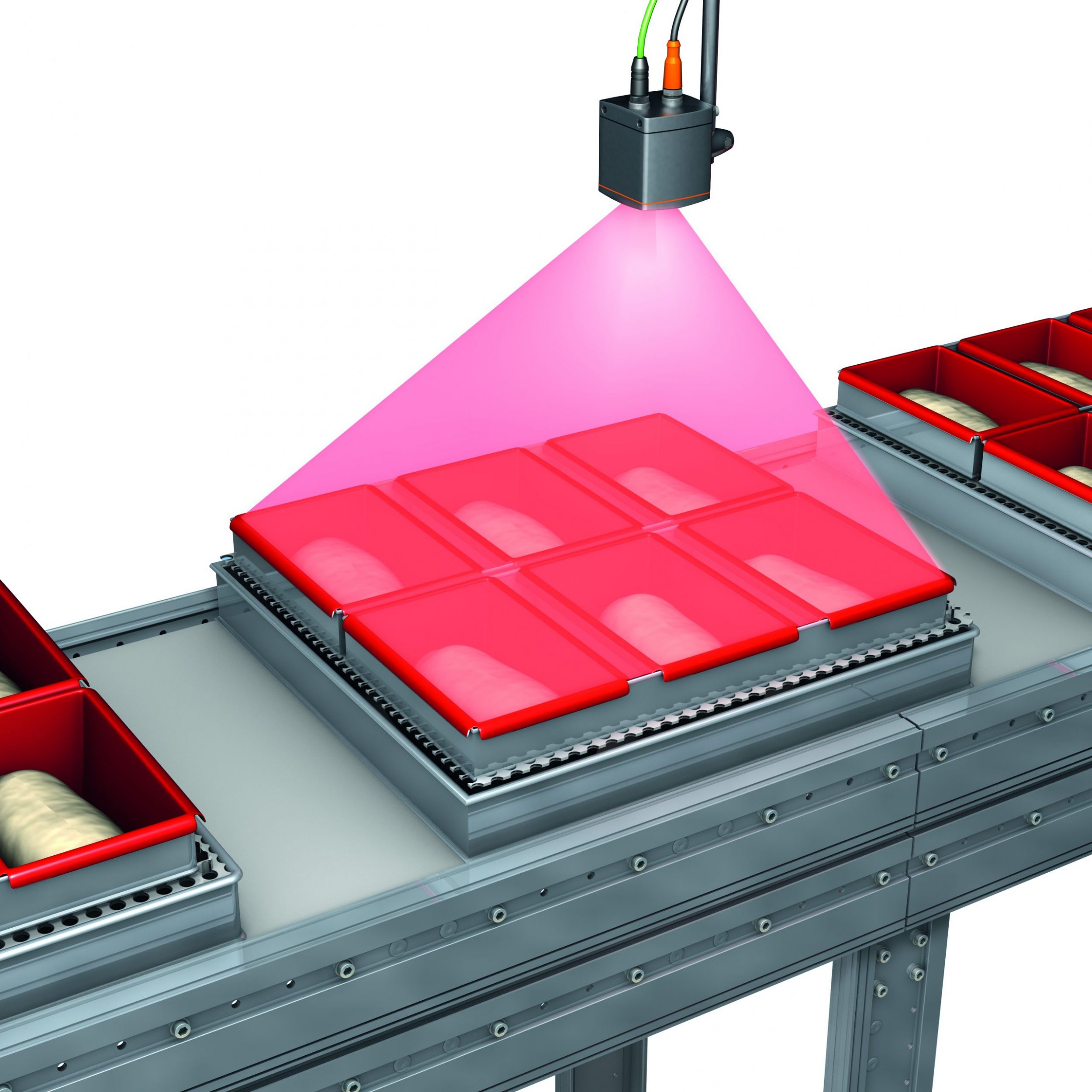 3D-Volumenkontrolle von segmentierten Behältern