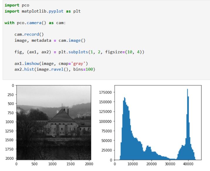 Python Package for PCO Cameras inVISION