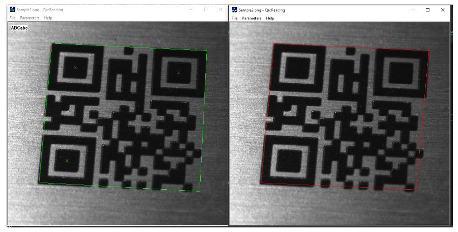 Lesen verzerrter QR-Codes