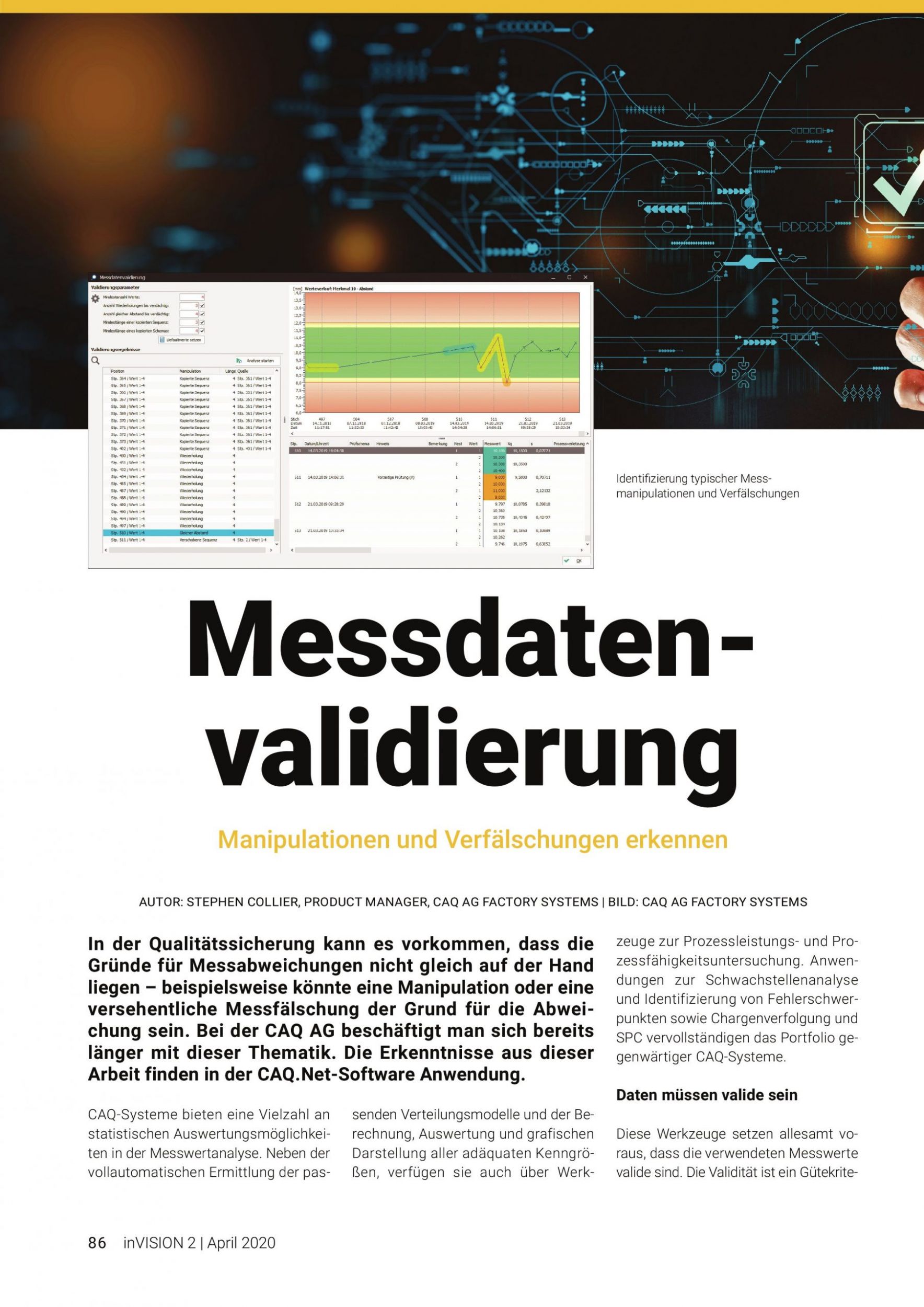 CAQ Sonderteil in der inVISION