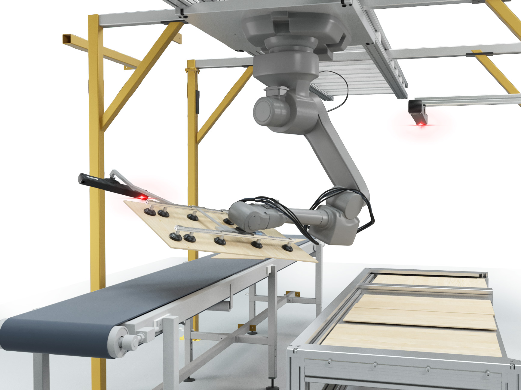 Verpacken von Möbelteilen mit Robot Vision bei Ikea Industry Slovakia