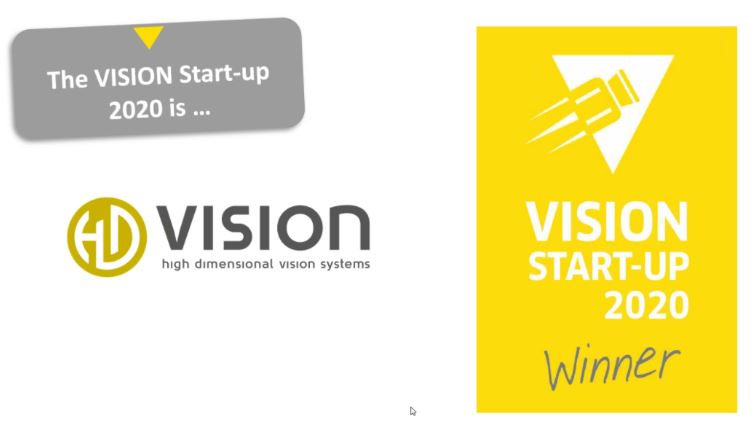 HD Vision Systems ist VISION Startup 2020