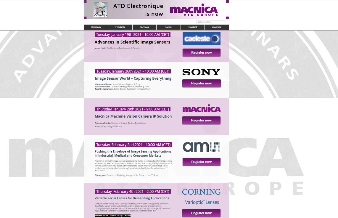 Neue Webinar-Reihe von Macnica ATD Europe