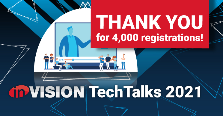 Über 4.000 Anmeldungen für inVISION TechTalks