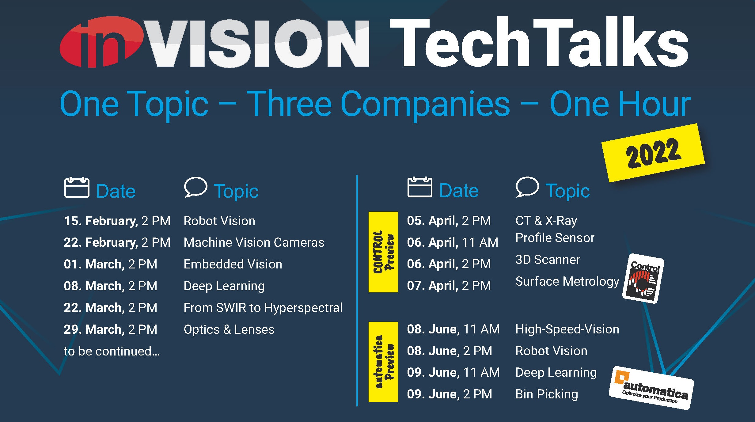 Start der inVISION TechTalks Webinare