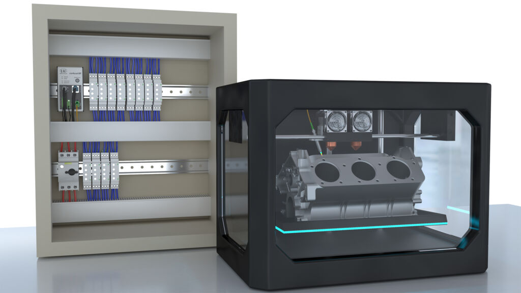 Bild 3 | &Uuml;ber die integrierte Hutschienen-montage kann der Controller confocalDT_2411 im Schaltschrank integriert werden.