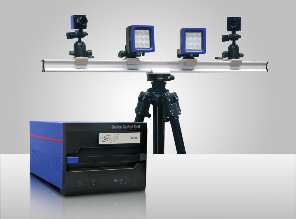 Bild 3 | Das StrainMaster Portable-System ist modular aufgebaut. Es besteht aus
Controller, Software, ein oder zwei Kameras, Beleuchtung sowie Mechanik.