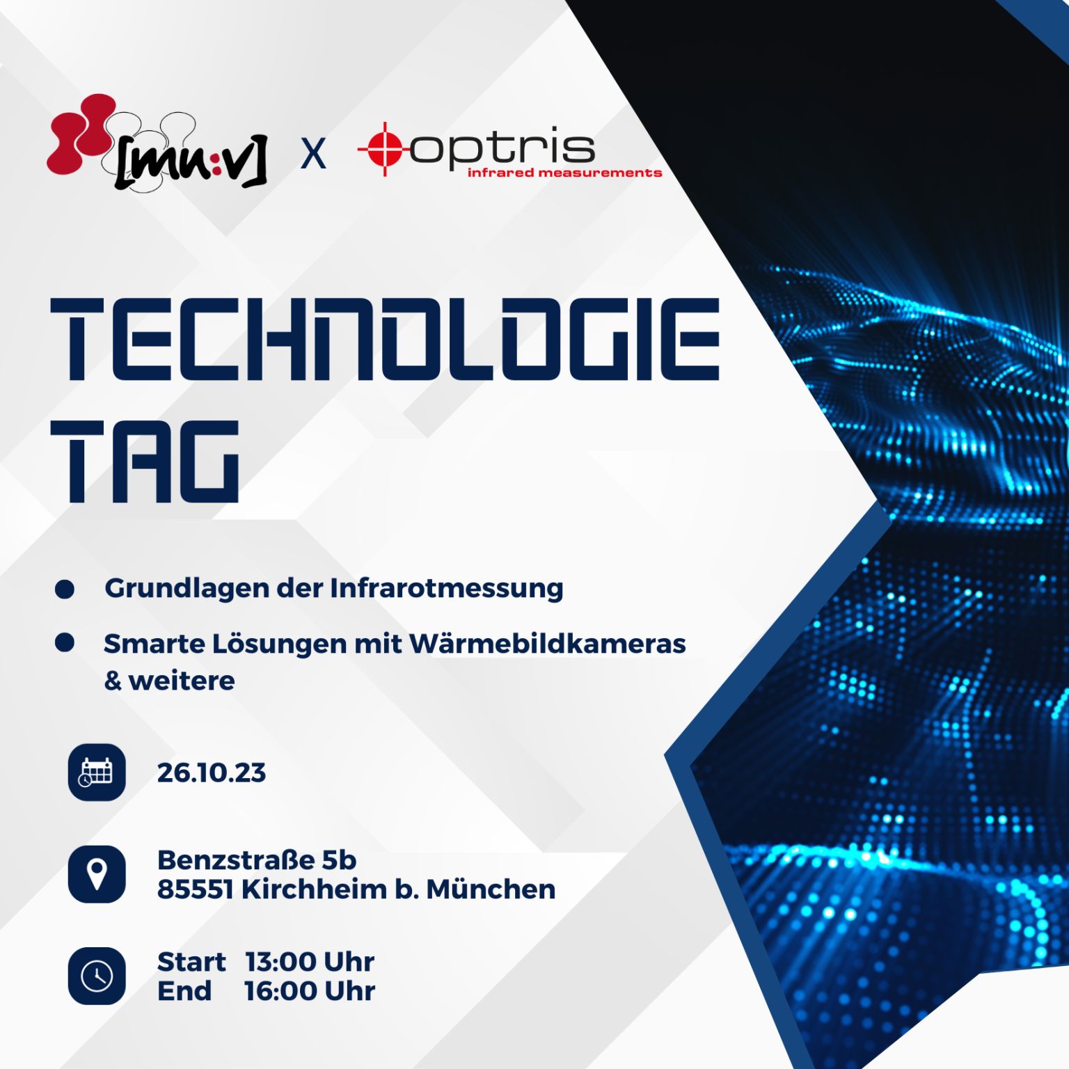 MU:V und Optris laden zum Technologietag ein