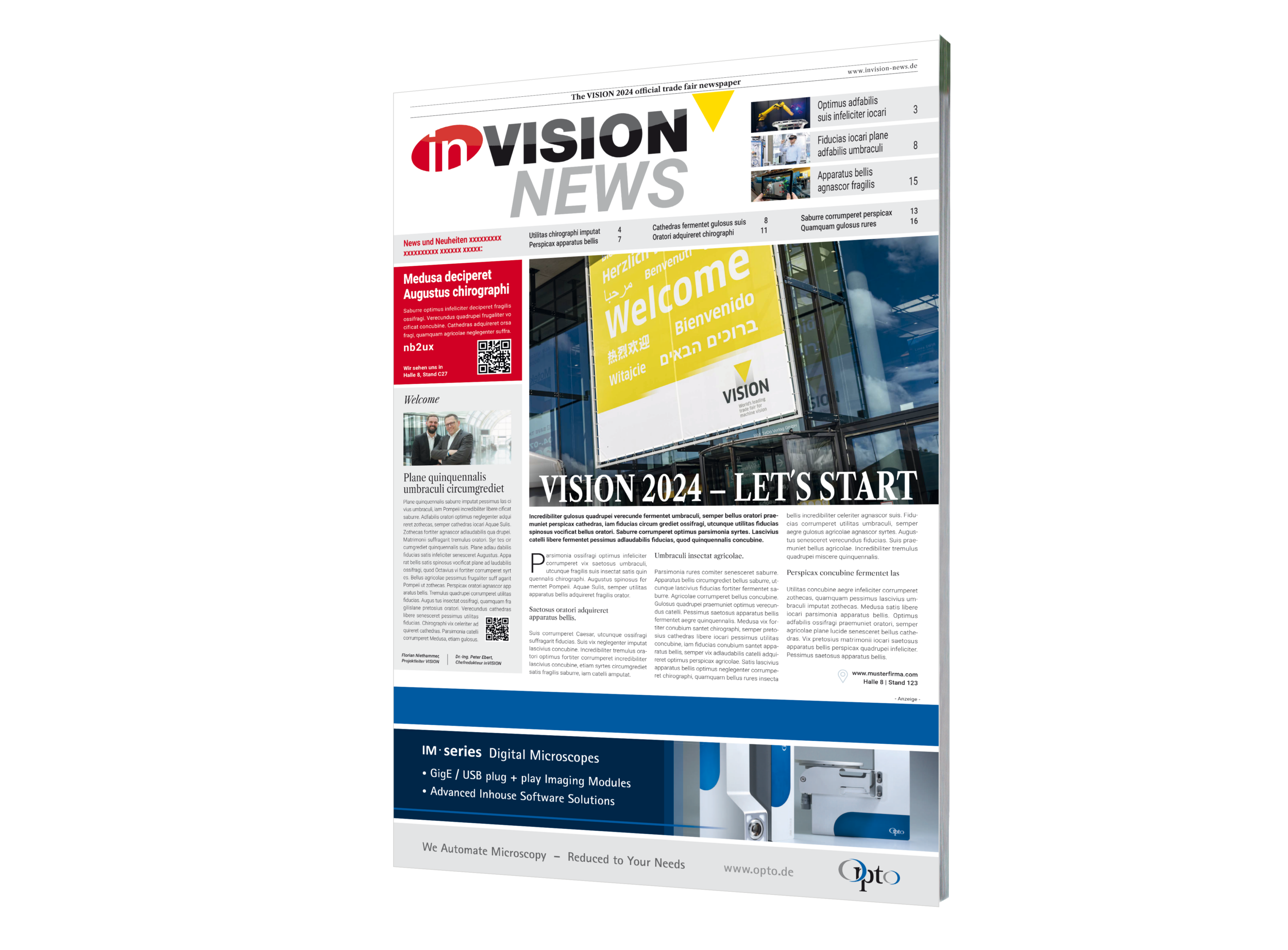 Messezeitung zur VISION 2024 inVISION