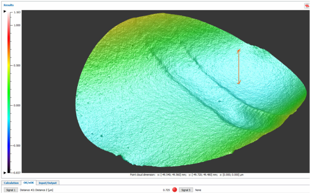 Bild 3 | Ebenheitsbestimmung eines Planspiegels mit einem ReflectControl Sensor.