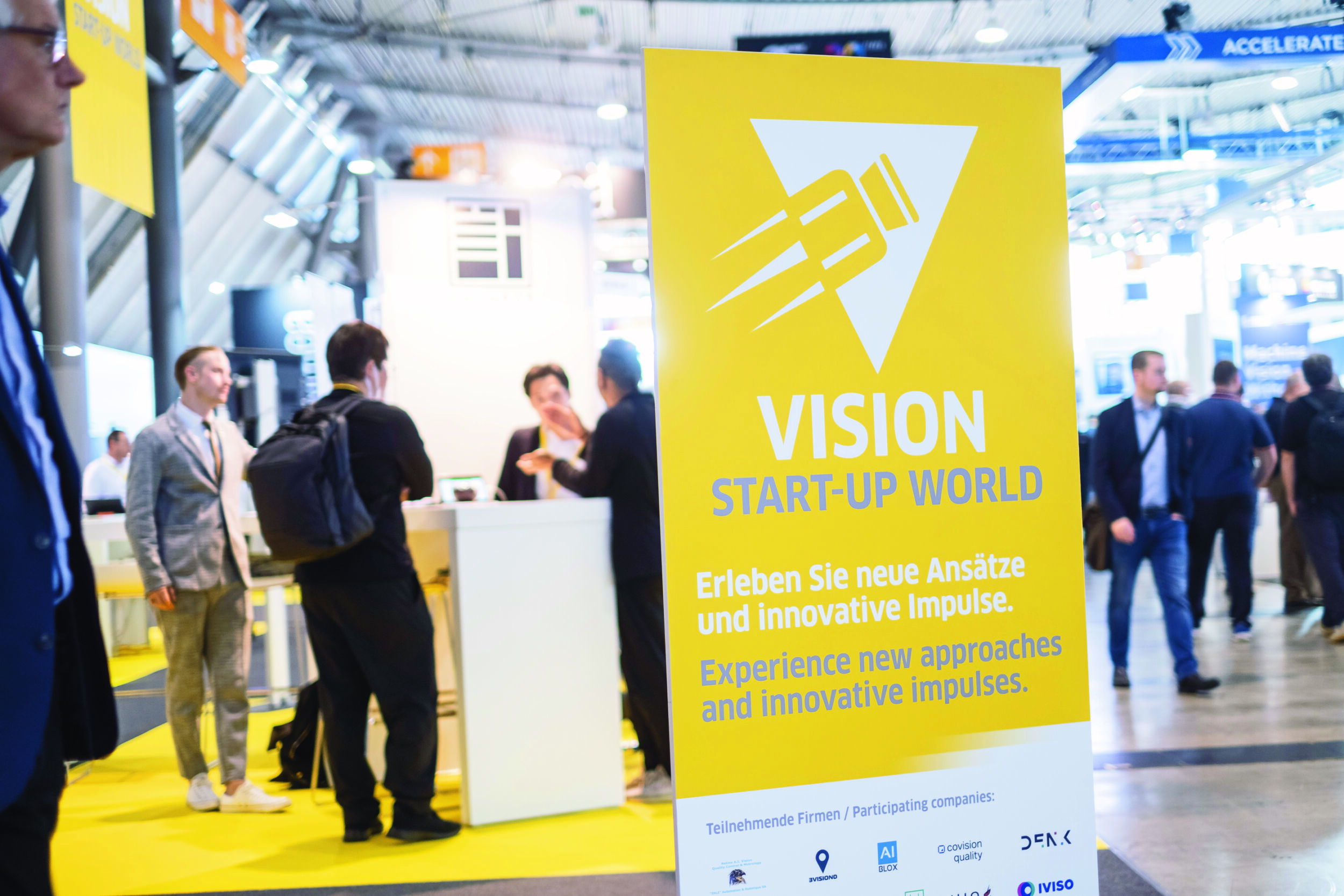 Image 1 | A total of 20 companies presented themselves at the Vision Start-Up World during Vision 2024. A startup of the day is chosen during the daily startup pitch sessions.
