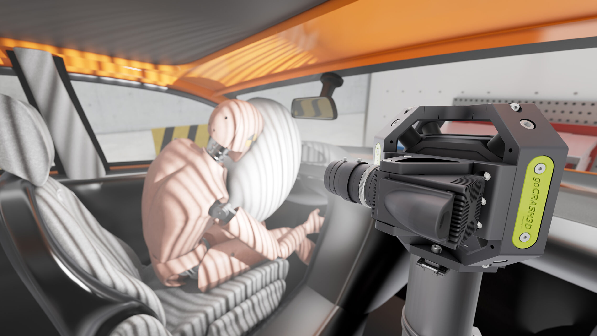 Hochgeschwindigkeits-3D-Sensor für Crashtests