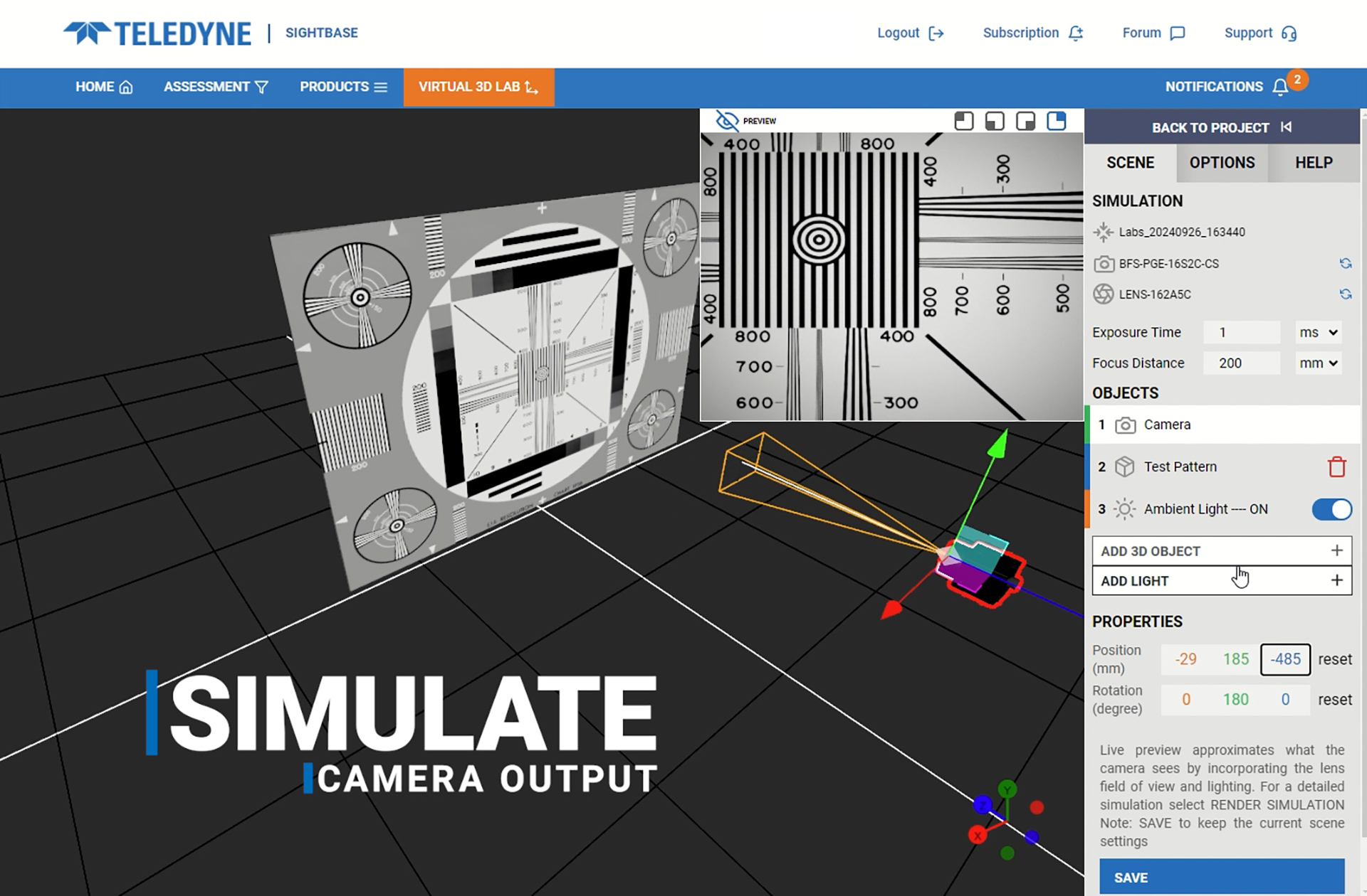 SightBase Simulation 300