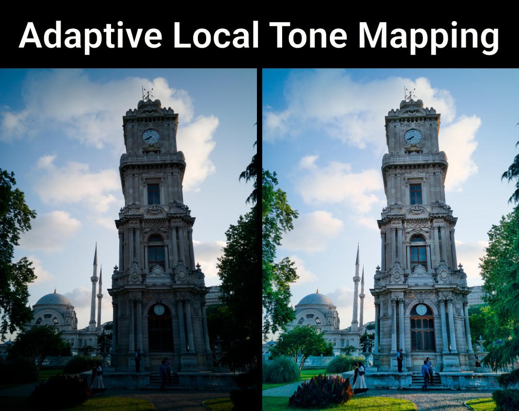 Original 16-bit TIFF image (l.); with AltMapper processed .jpg image with much better visual image quality (r.) (Source: https://hdrplusdata.org/dataset.html).