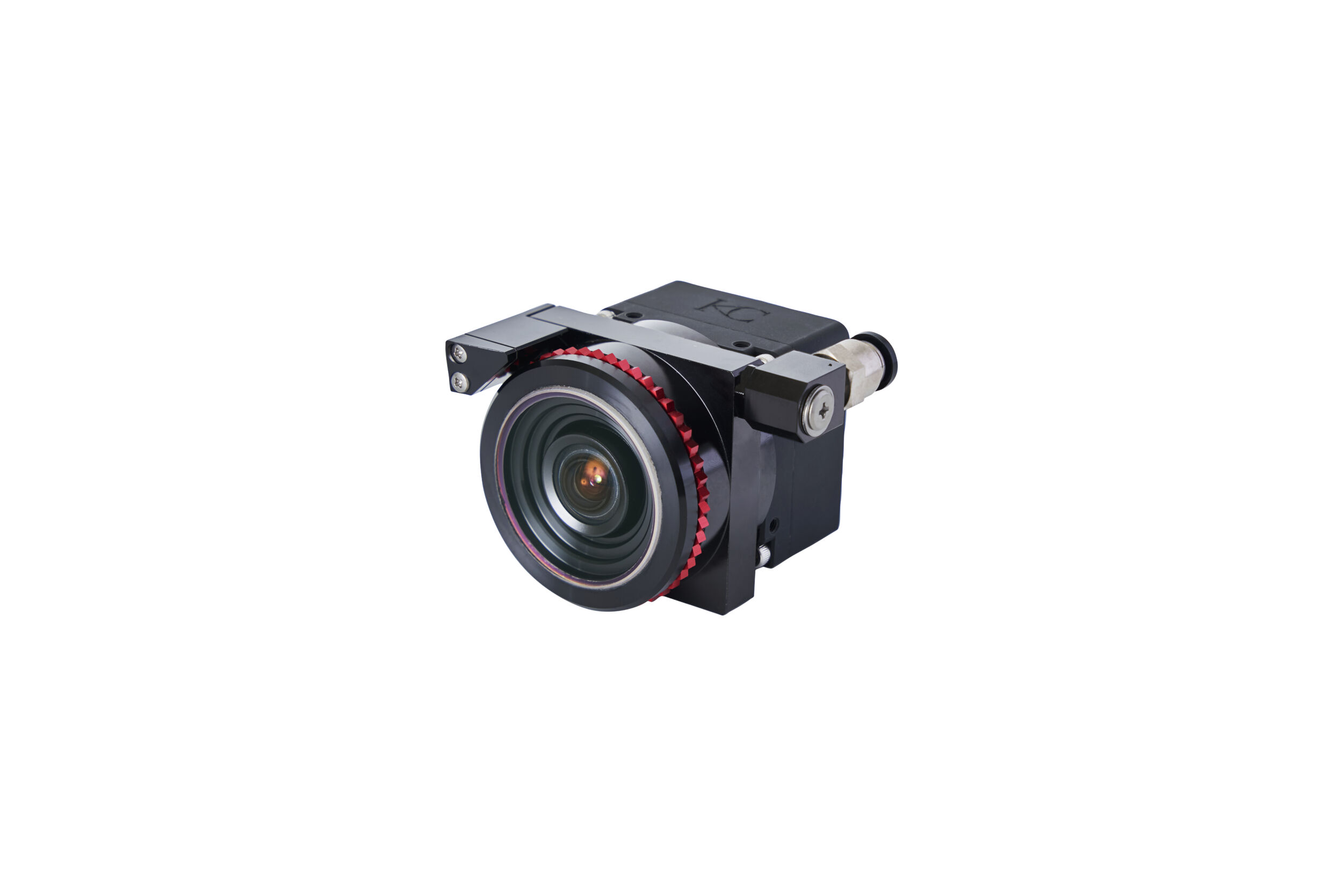 Der Rotary Wiper umfasst wasser- und ölfestes Gehäuse, Objektiv und Kamera. Es handelt sich um ein Komplettsystem, das eine gleichbleibend klare Sicht in CNC-Fertigungsumgebungen bietet.