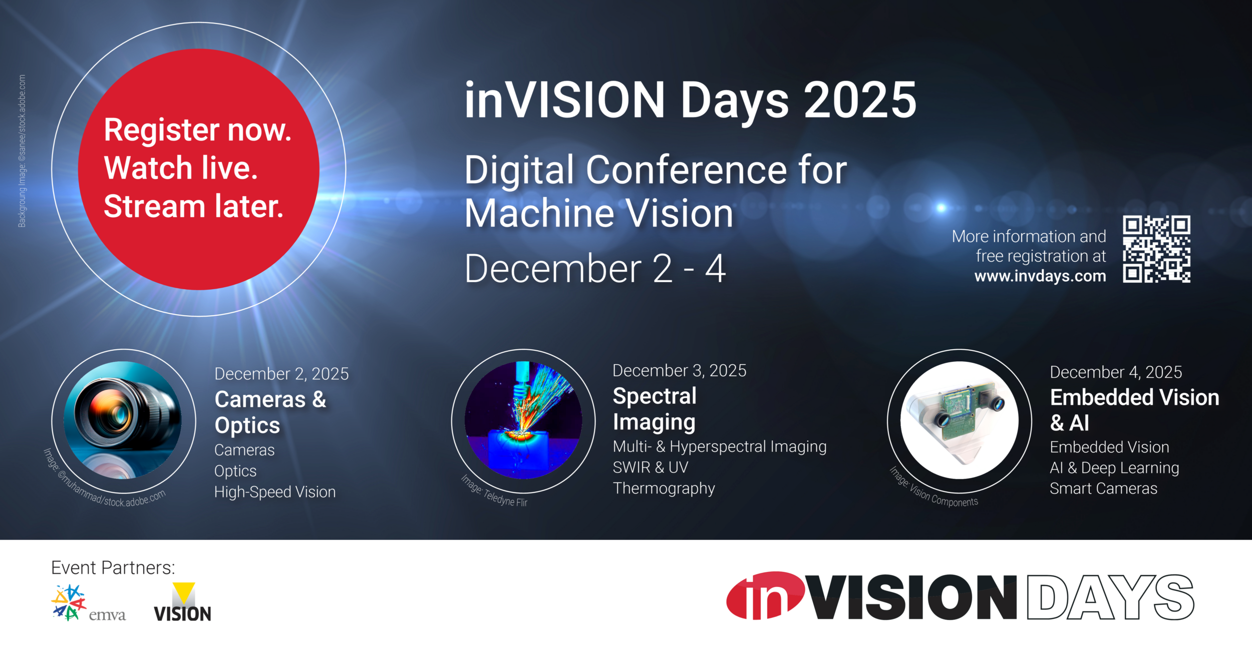 This year, you can once again get a perfect overview of current developments in image processing free of charge at the inVISION Days 2025, which will take place as an online conference in early December.