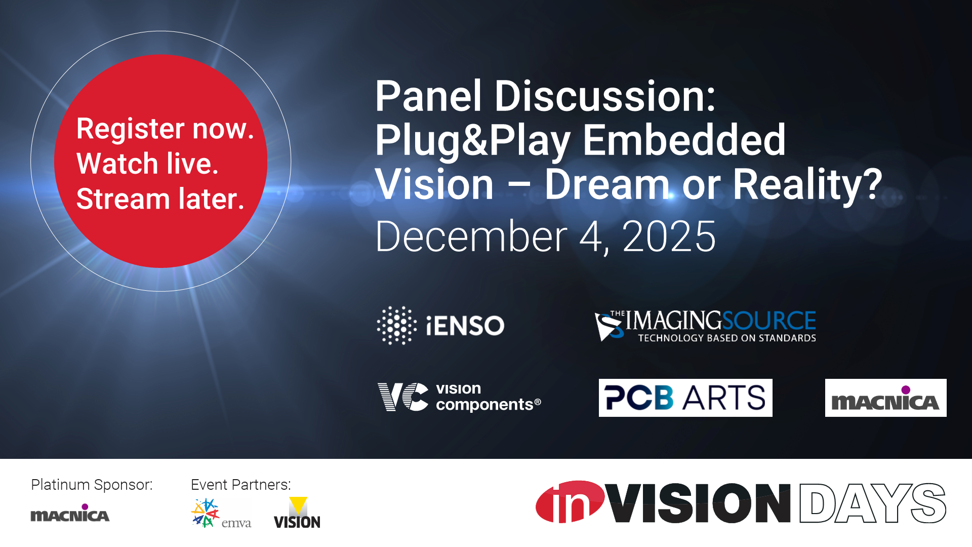 Online-Diskussion zu Plug&Play Embedded Vision