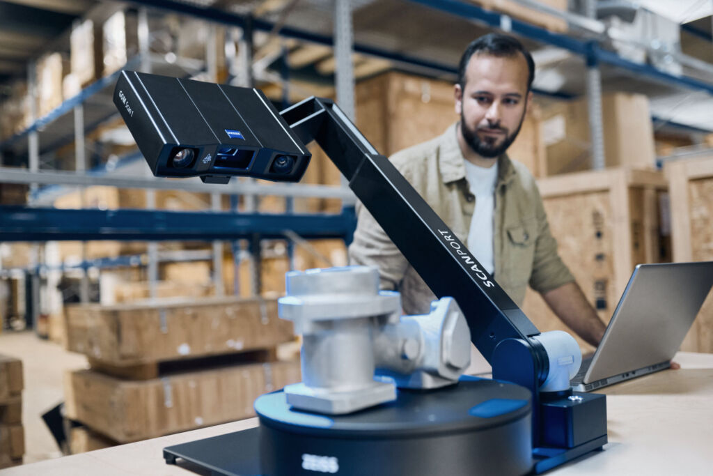 Der ScanPort erfasst kleine und mittelgro&szlig;e Bauteile in kurzer Zeit und mit hoher Datenqualit&auml;t. Die einfache Bedienung und Automatisierung beschleunigen zahlreiche wiederkehrende Mess- und Arbeitsabl&auml;ufe. 