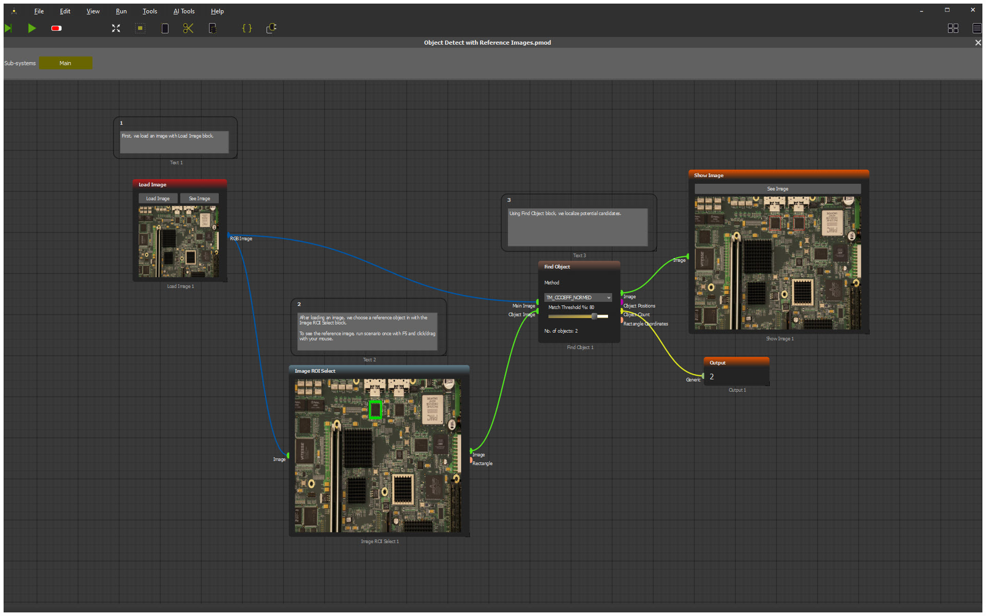 Bild 1 | Im Gegensatz zu generischen KI-Toolkits kombiniert AugeLab Studio intuitive Workflows ohne Programmieraufwand mit der Flexibilität von Python-basierten benutzerdefinierten Blöcken.