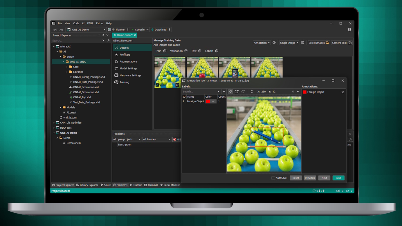 Image 2 | One AI interface - from hardware selection to optimized network in a few clicks.