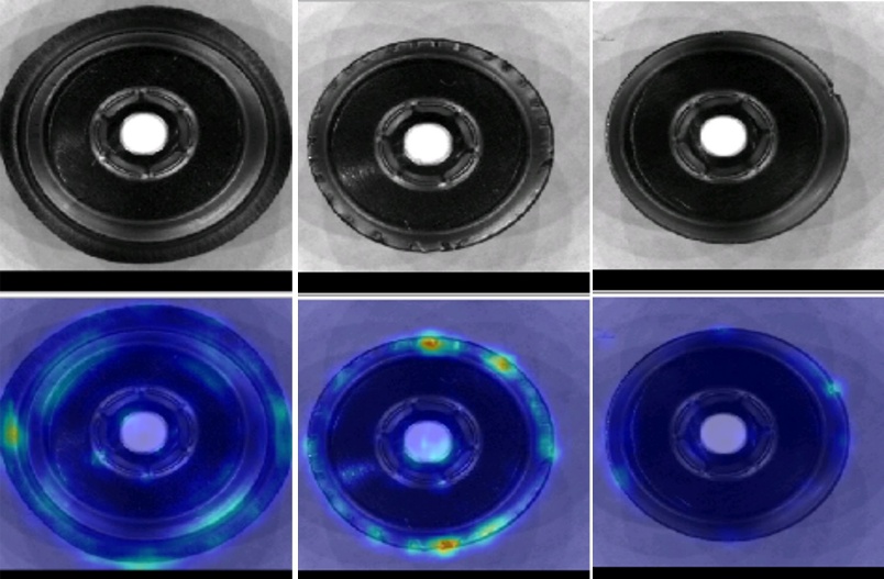 Image 3 | Anomaly Detection: A Smart Camera learns the standard appearance of 13mm aluminum vial lids, enabling it to identify any deviations and ensure quality control.