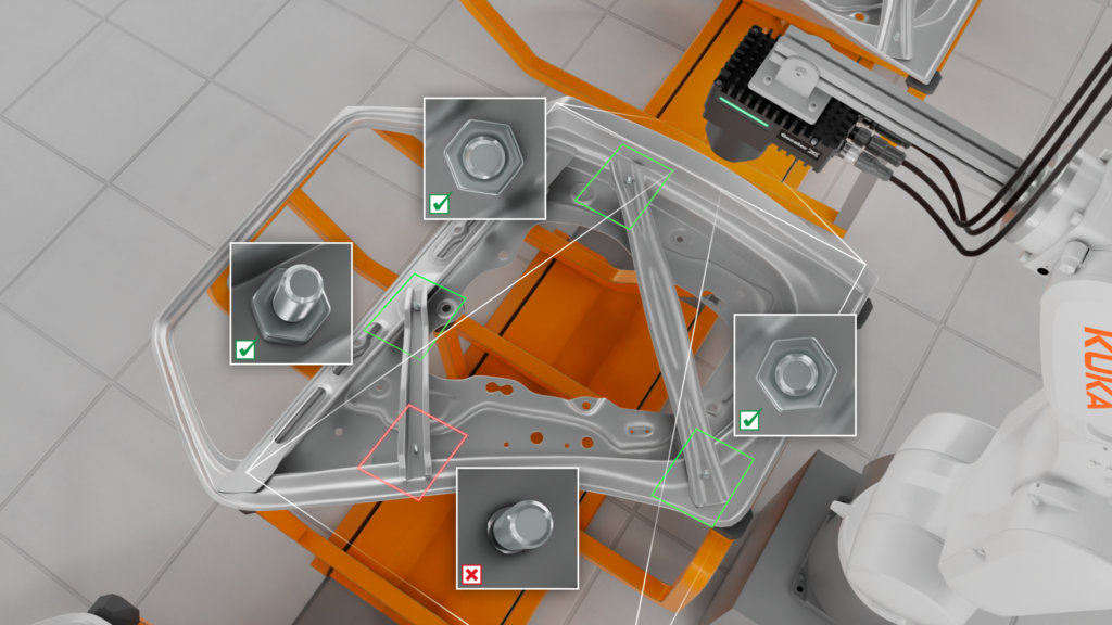 Bild 3 | Die Lösung ermöglicht es, schnelle 2D-Oberflächen-Prüfungen, Label-Verifizierungen und das Lesen von Codes in bestehende 3D-Messabläufe zu integrieren.