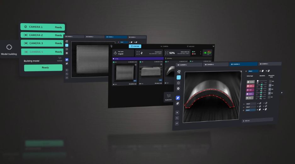 Figure: QualiSense's solution introduces Augmented AI where the user and the AI work in tandem to generate a model that perfectly fits the inspection requirements.