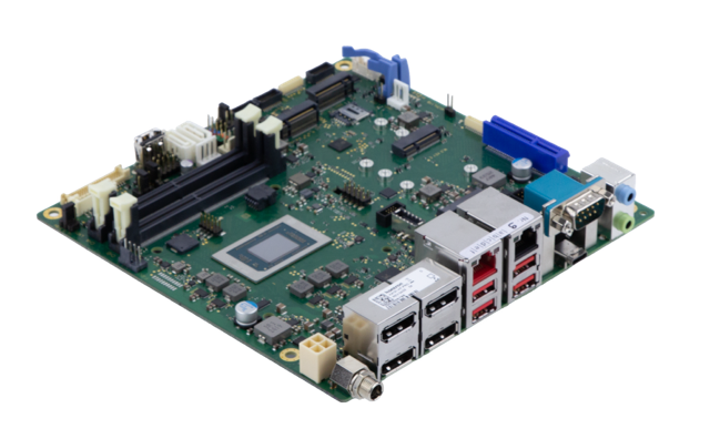 Kontron präsentiert K4131-Px mITX Industrial Motherboard mit AMD Ryzen AI Embedded P100 Prozessoren.