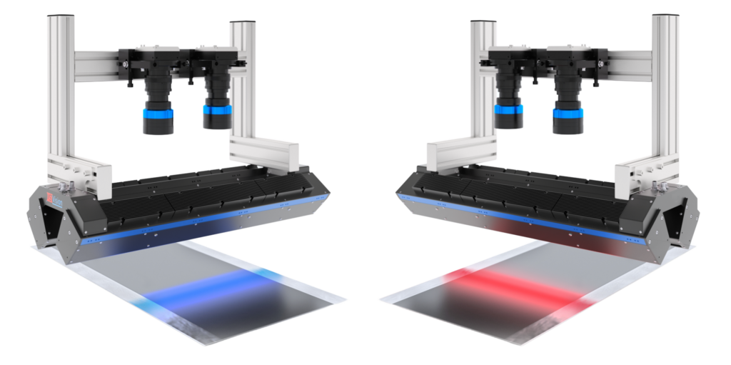 Bild 2 | Die PS Line Scan Solution kombiniert die Vorteile der Photometric-Stereo-Technologie für die Oberflächeninspektion
mit den hohen Geschwindigkeiten von Zeilenkameras.