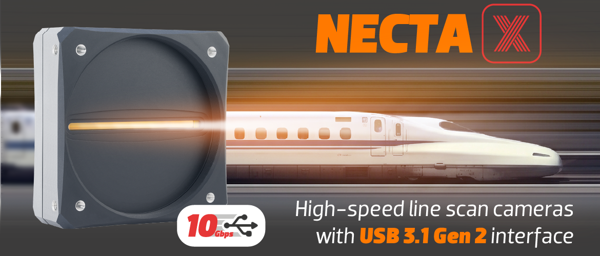Die Necta X Kameraplattform erreicht über USB 3.1 Gen 2 bei einer Nennbandbreite von 10Gbit/s einen tatsächlichen Durchsatz von bis zu 9,6Gbit/s.