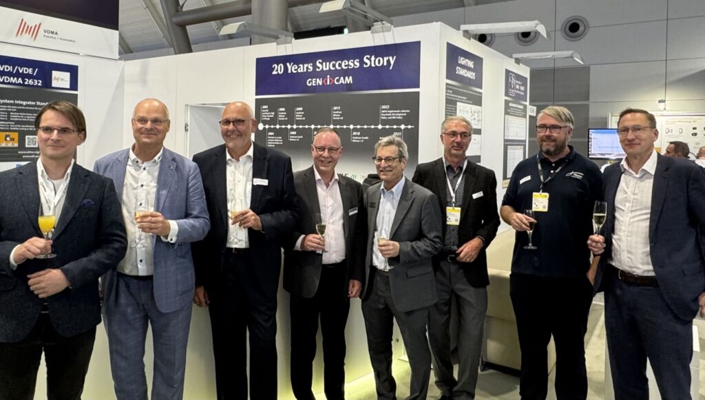 20 Jahre GenIcam Standard wurde am International Machine Vision Standards Stand gefeiert.
