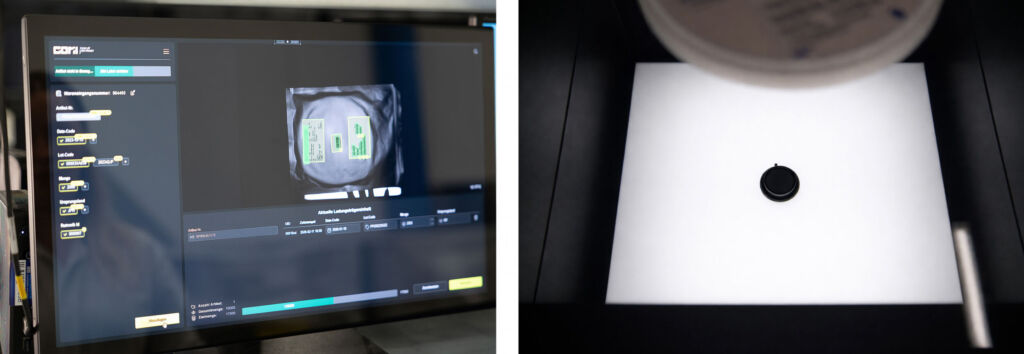 Once the label has been analysed, the results are forwarded directly to connected ERP systems. 